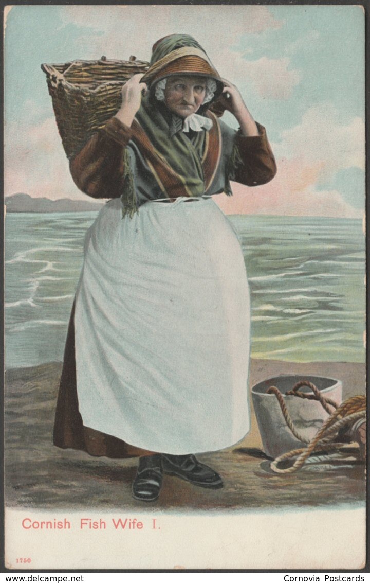 Cornish Fish Wife I, Cornwall, C.1905 - Peacock Postcard - Other & Unclassified