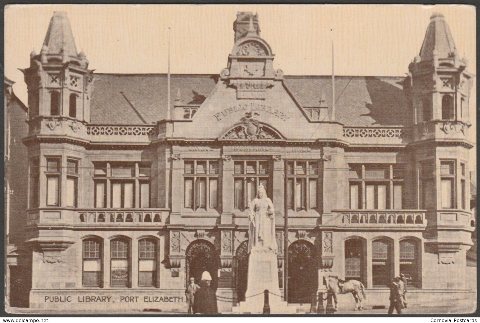Public Library, Port Elizabeth, Cape Province, C.1910 - Hallis & Co Postcard - South Africa
