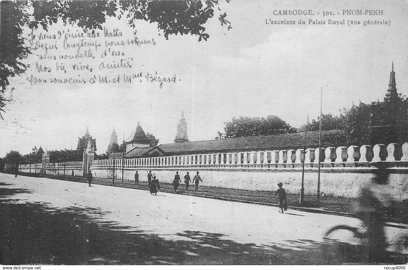 CAMBODGE PNOM PENH  L'enceinte Du Palais Royal    2scans - Cambodge
