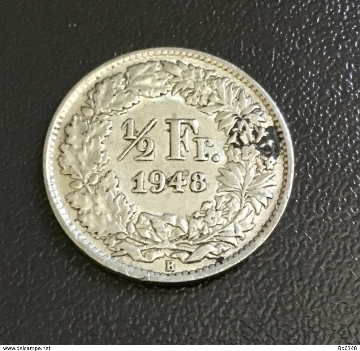 SVIZZERA - HELVETIA - 1948 - Moneta 1/2 FRANCO ARGENTO , Berna , Ottima - Altri & Non Classificati