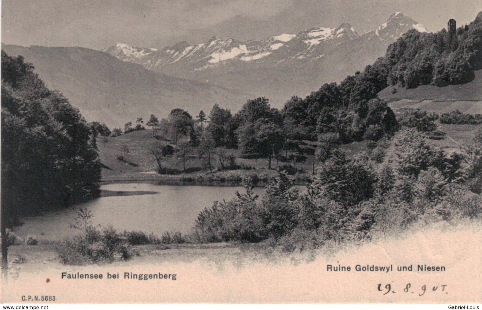 Faulensee Bei Ringgenberg - Ruine Goldswyl Une Niesen - Spiez - Ringgenberg