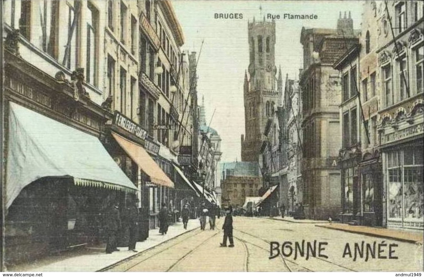 BRUGES-BRUGGE - Rue Flamande - Oblitération De 1907 - Brugge