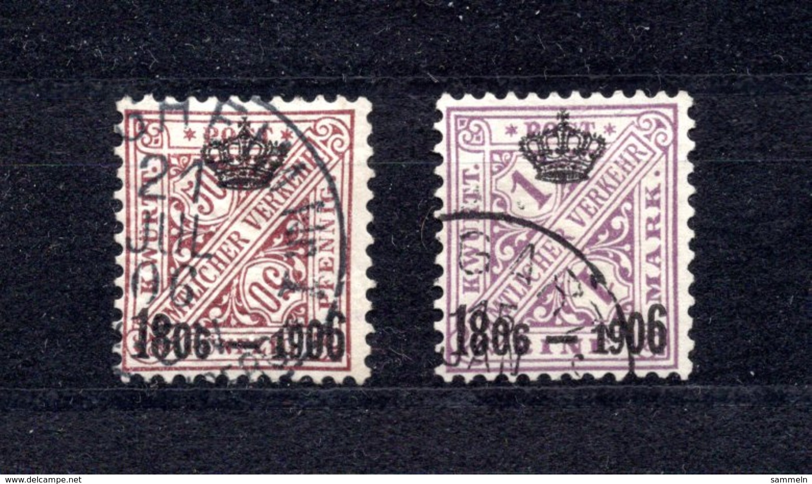 9679 Deutschland, Germany, Württemberg, Mi 225-26 Gest., Ungeprüft, - Sonstige & Ohne Zuordnung