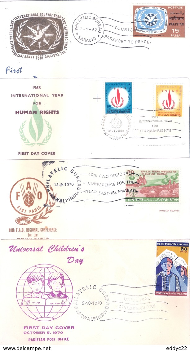 Pakistan - 11 Different FDC  (to See 3 Scans) - Pakistan