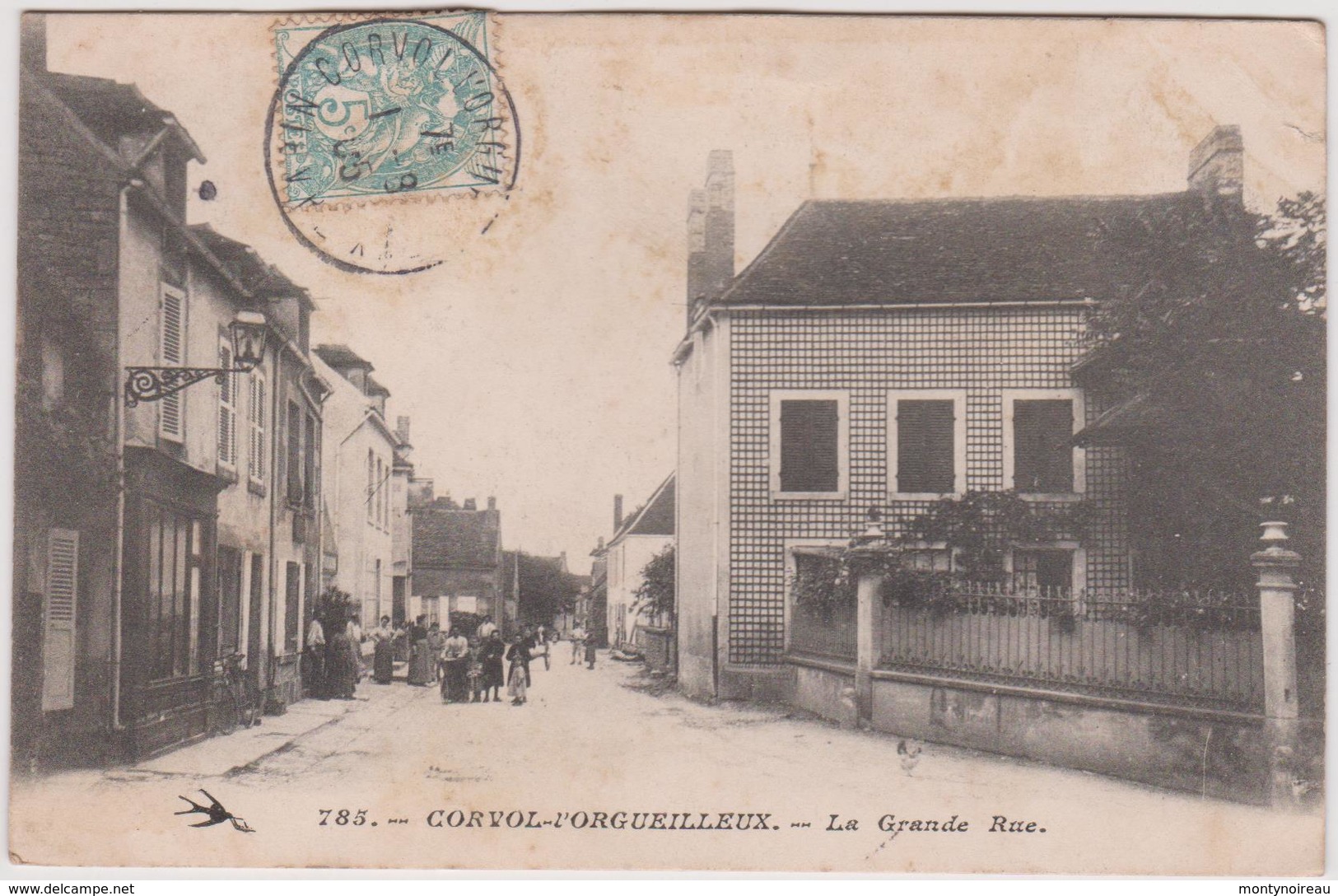 Nièvre :  CORVOI - L ' ORGUEILLEUX : La  Grande  Rue - Autres & Non Classés