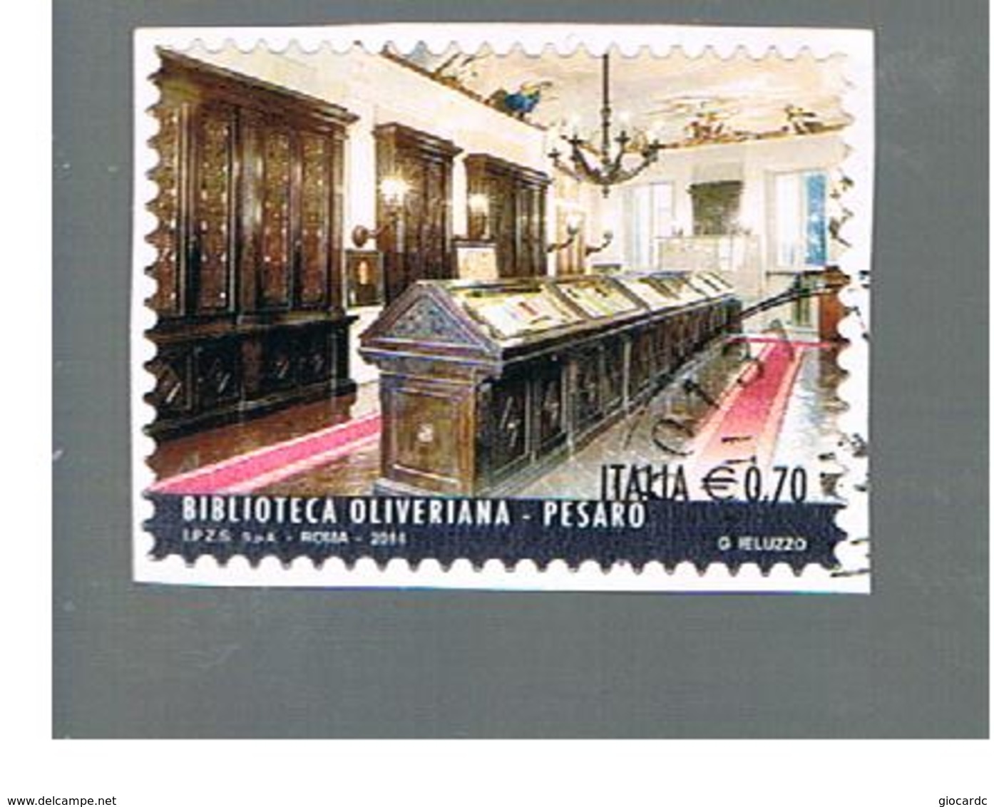 ITALIA REPUBBLICA  -   2014   -   BIBLIOTECA PESARO    -   USATO  ° - 2011-20: Usati