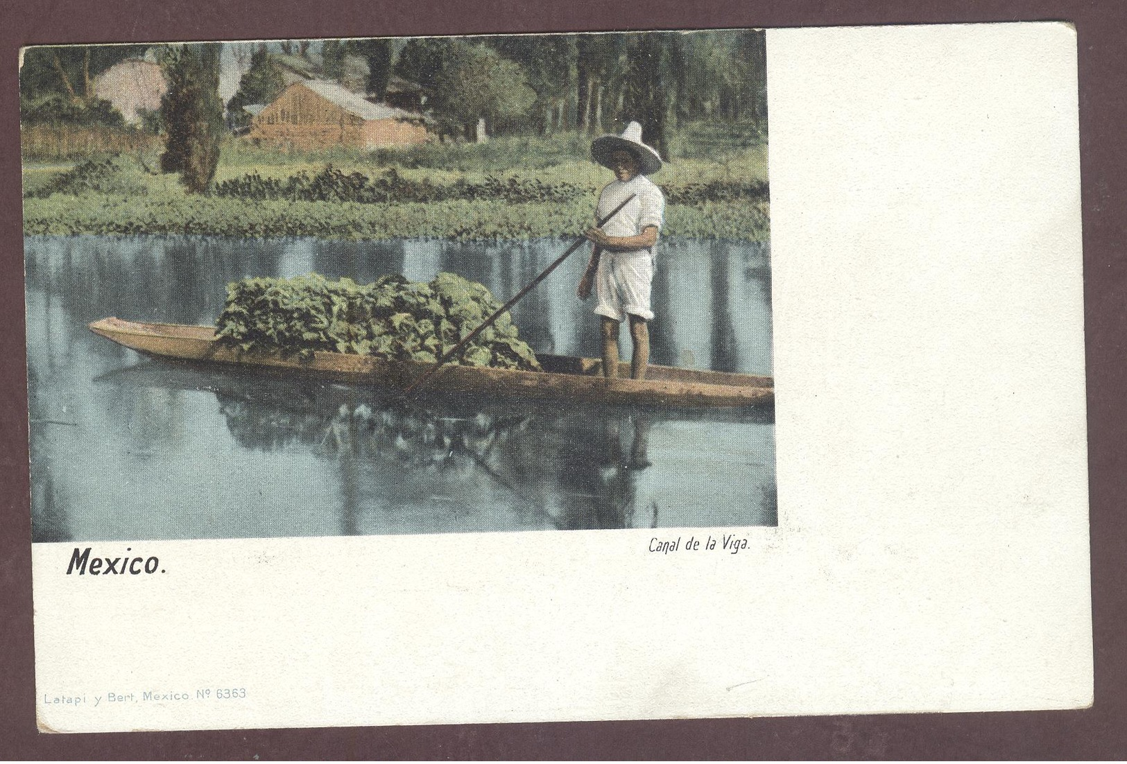 Mexico  * Canal De La Viga *  Barque Chargée De Verdure  *  Barco  *   Mexique México  * - México