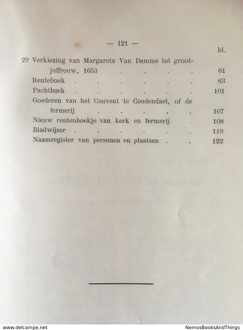 AALST - Cartularium en Renteboek van het Begijnhof Ste Katharina op den Zavel te Aalst - Soens - 1912