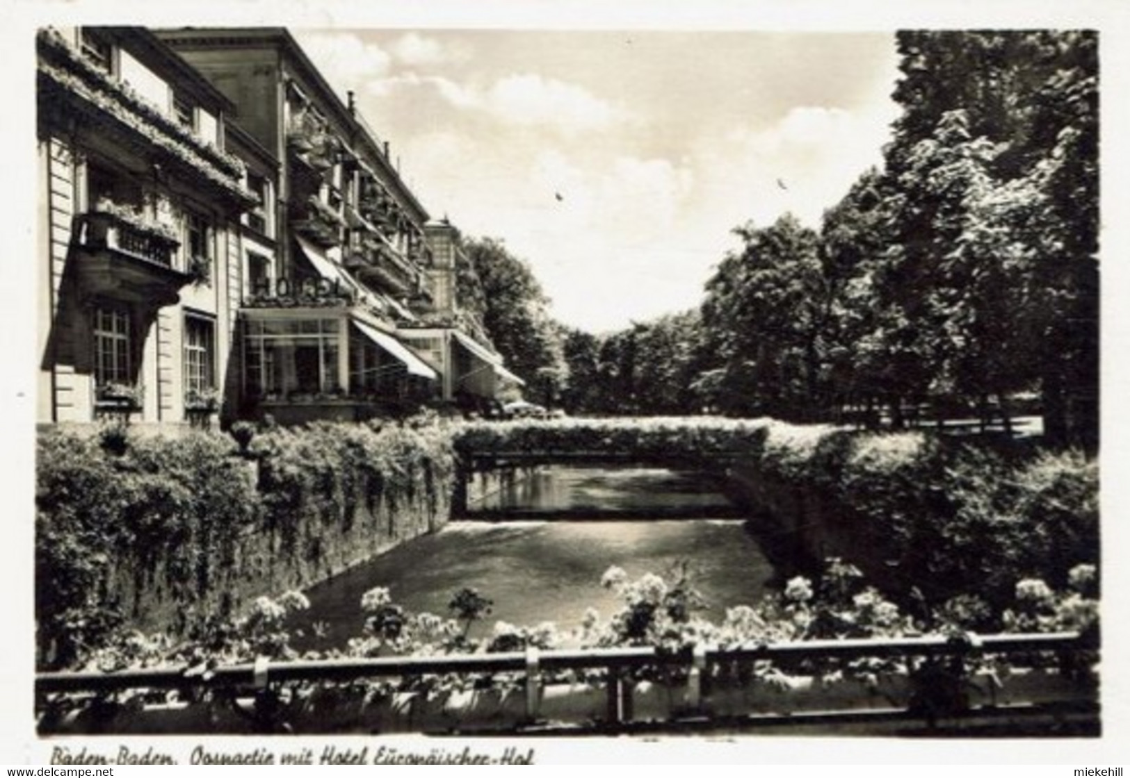BADEN BADEN- OOSTPARTIE MIT HOTEL EUROPAISCHER HOF - Baden-Baden