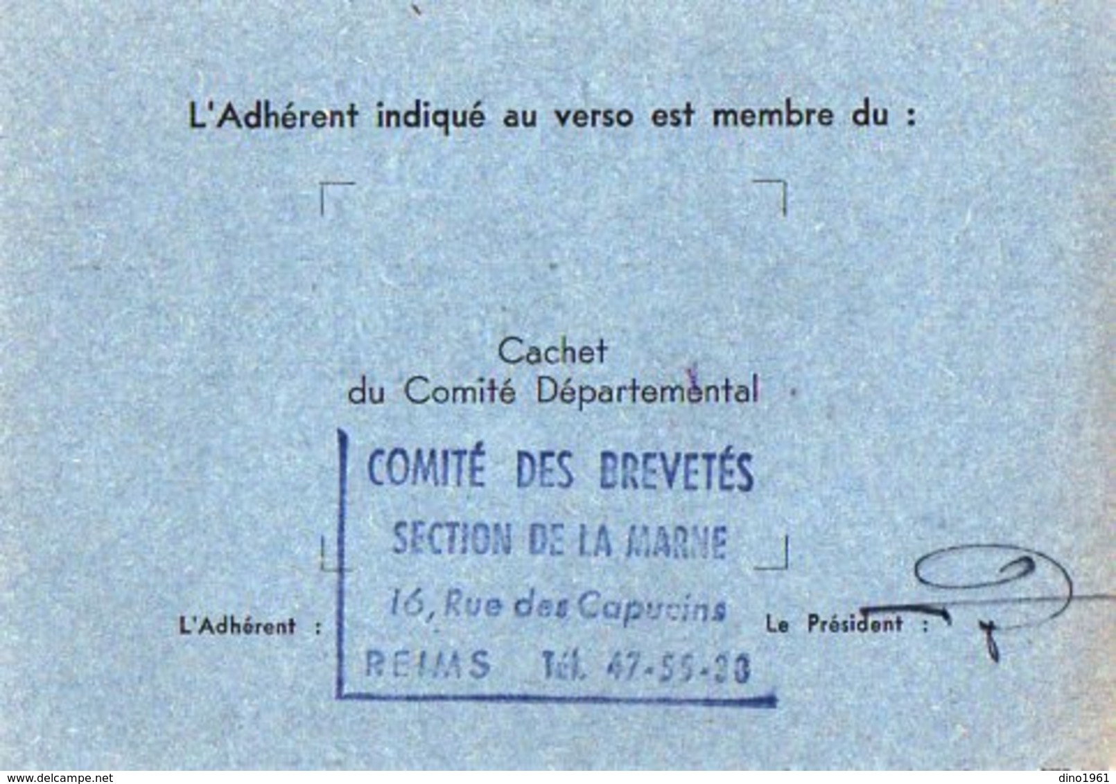 VP12.473 - Carte - PARIS 1965 - Comité Des Brevetés De La Coiffure Française - Section De La Marne REIMS - Sonstige & Ohne Zuordnung