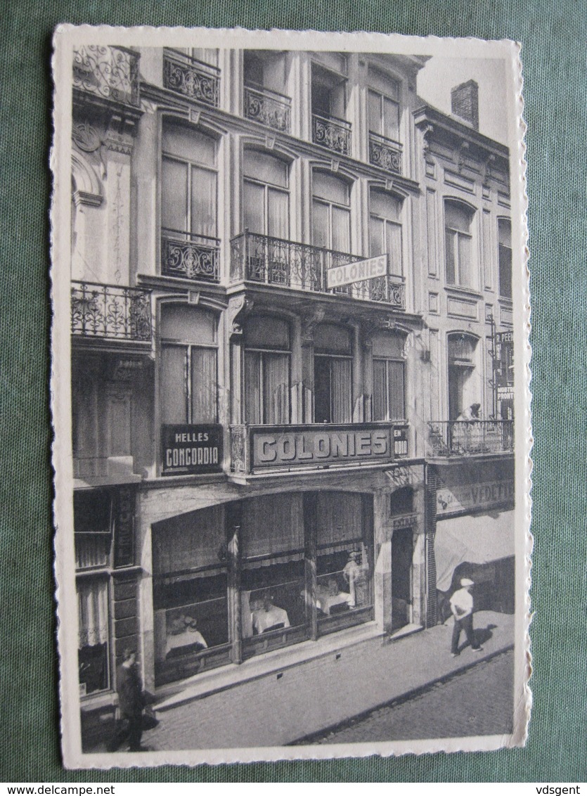 BLANKENBERGE - HOTEL DES COLONIES 1952 - Rue De L'Eglise 95 ( Scan Recto/verso ) - Blankenberge