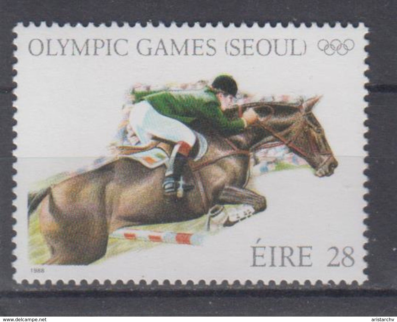 IRELAND 1988 OLYMPIC GAMES HORSE JUMPING RIDING EQUESTRIAN - Reitsport