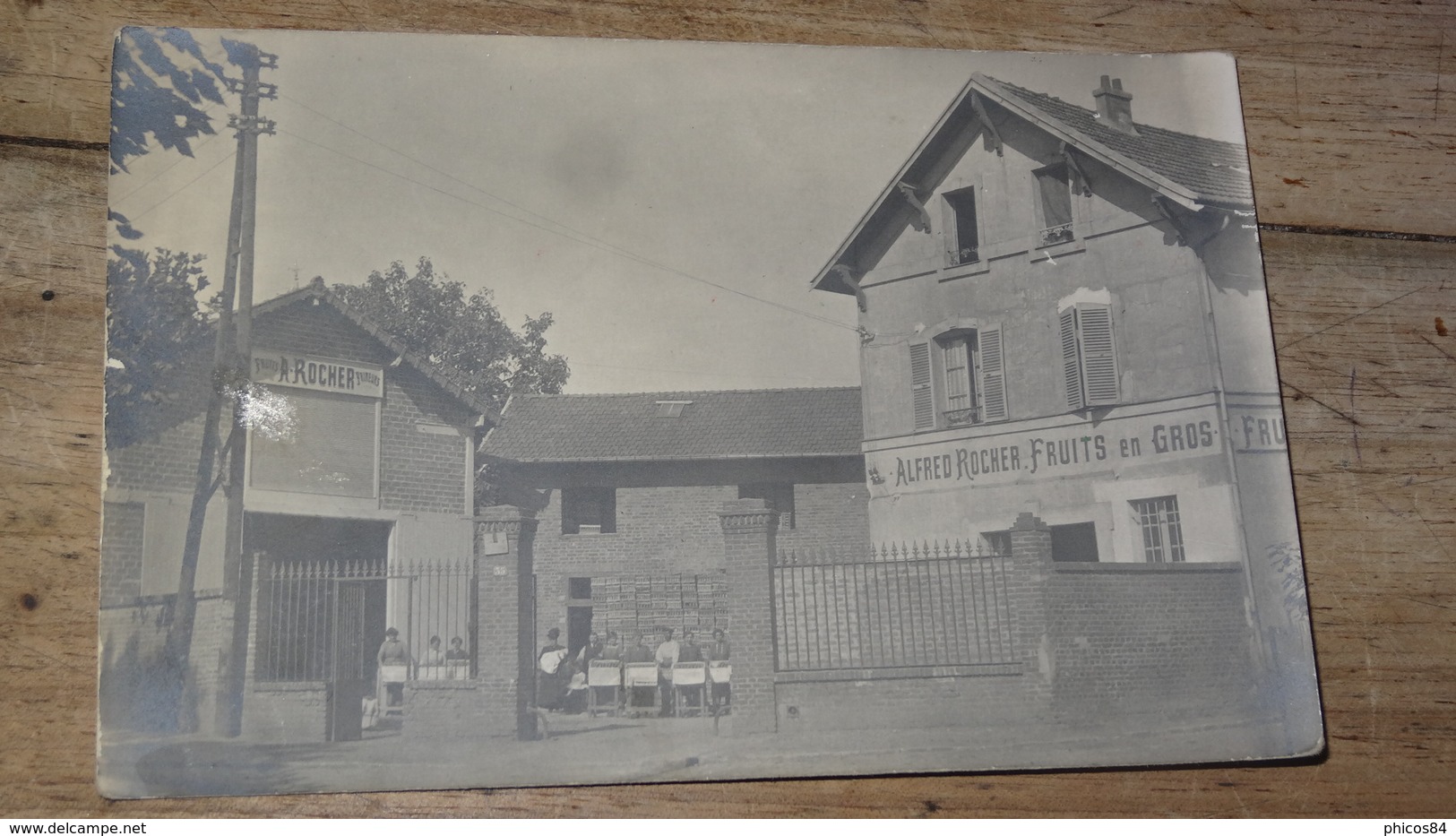 Carte Photo : Alfred ROCHER, Fruits En Gros A Localiser ................... 3877 - A Identifier