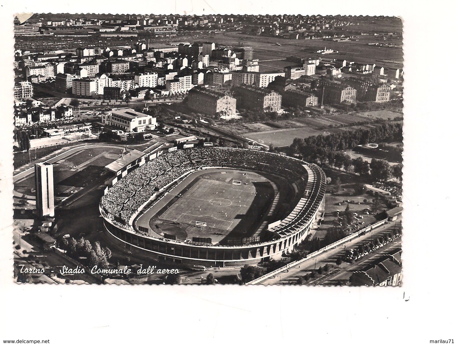 M6275 PIEMONTE TORINO STADIO 1961 Viaggiata - Stadien & Sportanlagen