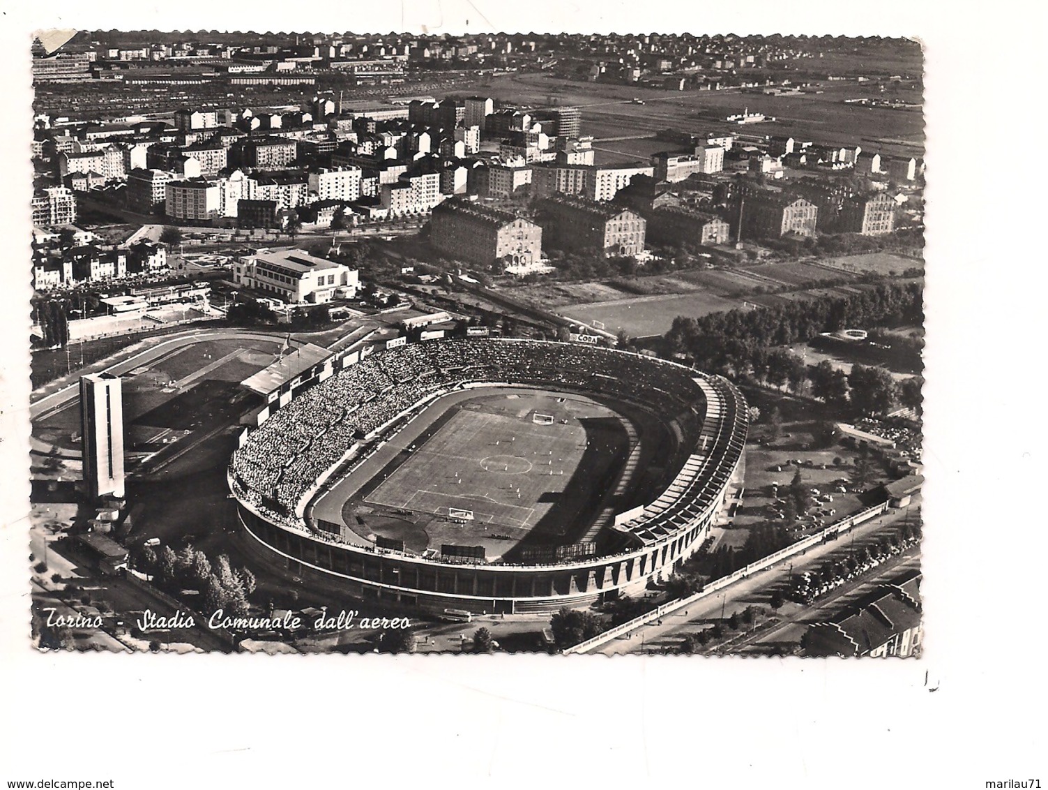 M6275 PIEMONTE TORINO STADIO 1961 Viaggiata - Stadia & Sportstructuren