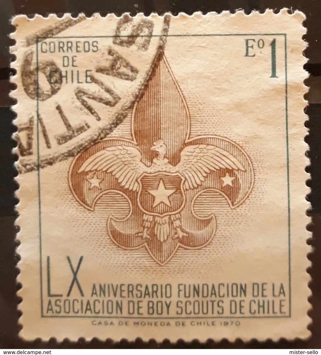 CHILE 1971 The 60th Anniversary Of Chilean Scouting Association. USADO - USED. - Chile