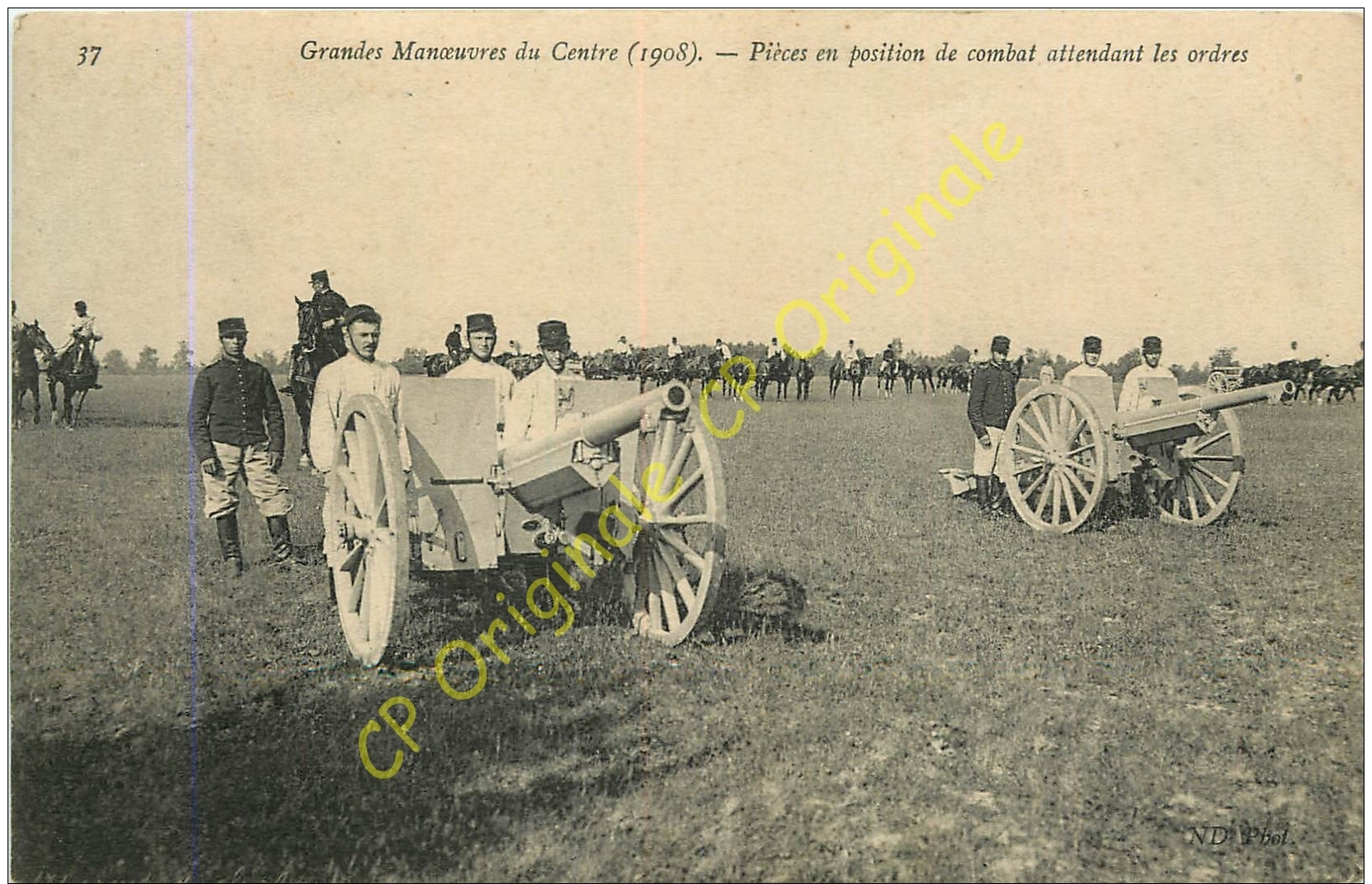 Pièces En Position De Combat Attendant Les Ordres . GRANDES MANOEUVRES Du CENTRE . - War 1914-18