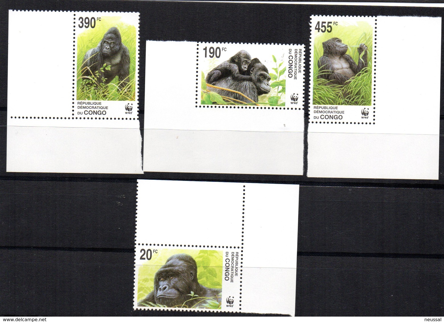 Serie De Congo Gorilas - Unused Stamps