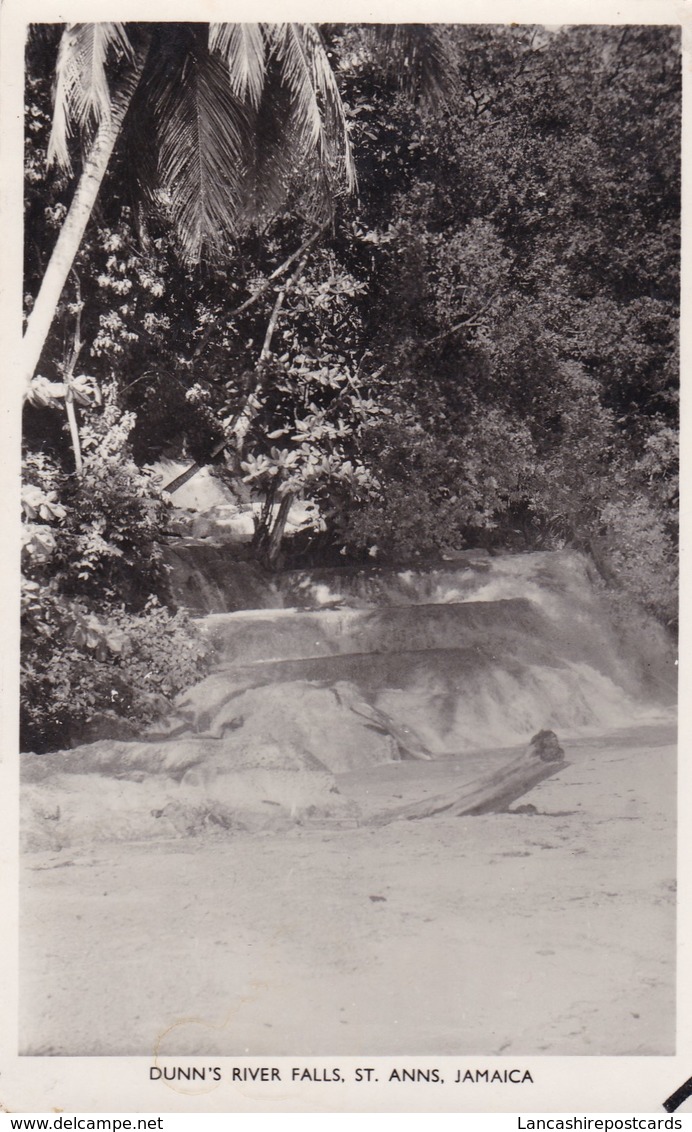 Postcard Dunn's River Falls St Anns Jamaica By Ivor Levy's Drug Store Montego Bay RP My Ref  B12259 - Jamaica