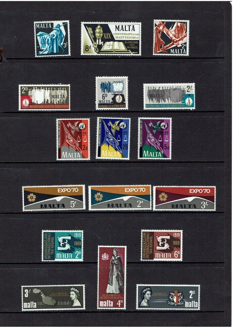 LIQUIDATION...MALTA - Lots & Kiloware (mixtures) - Max. 999 Stamps