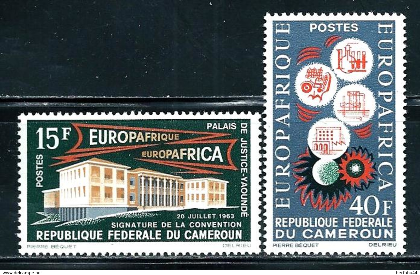 Cameroun       " Europafrica"    Set    SC# 401-02 MNH** - Cameroon (1960-...)