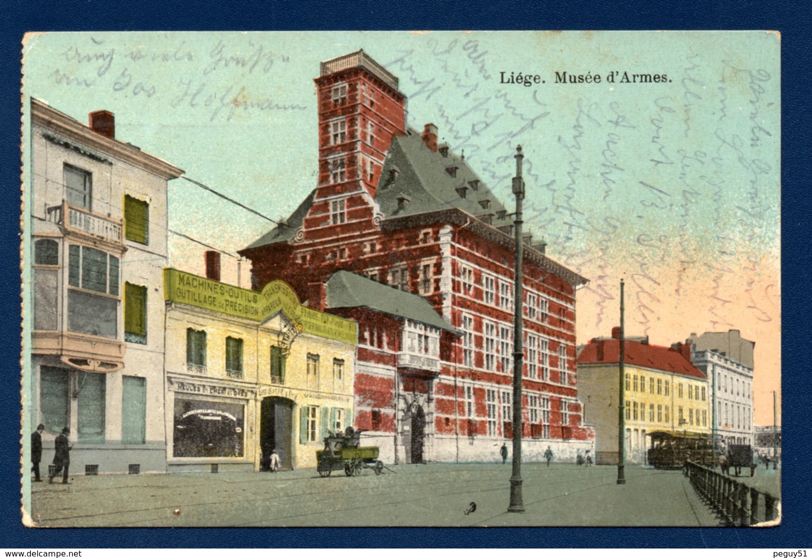 Liège. Musée D'Armes. Machines-Outils L. Sacré. Feldpost Königl. Garnisonlazarett Aachen. Août 1915 - Lüttich