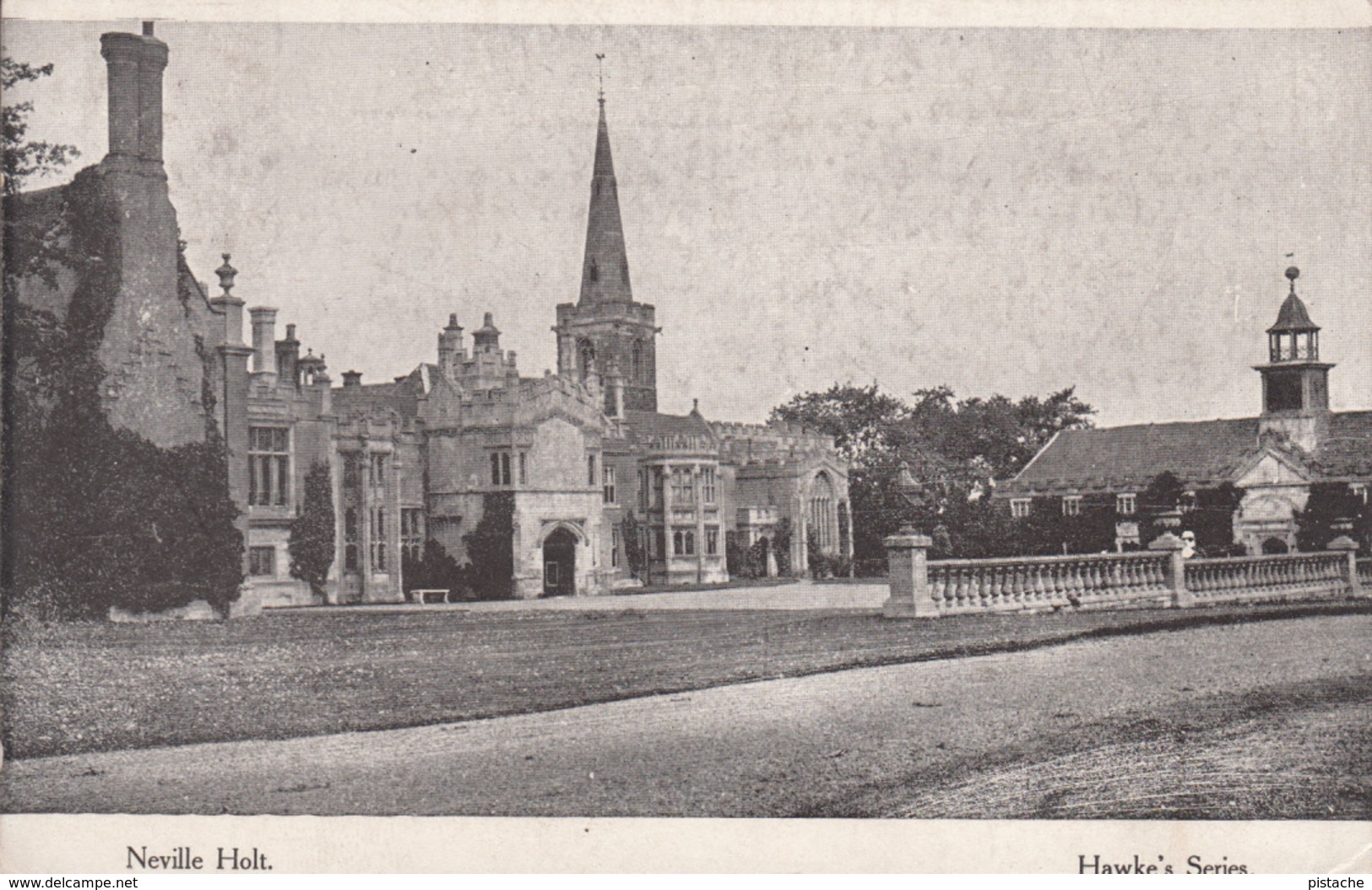 Original 1919 Nevill Holt Postcard - Harborough District Of Leicestershire England - Written - 2 Scans - Other & Unclassified