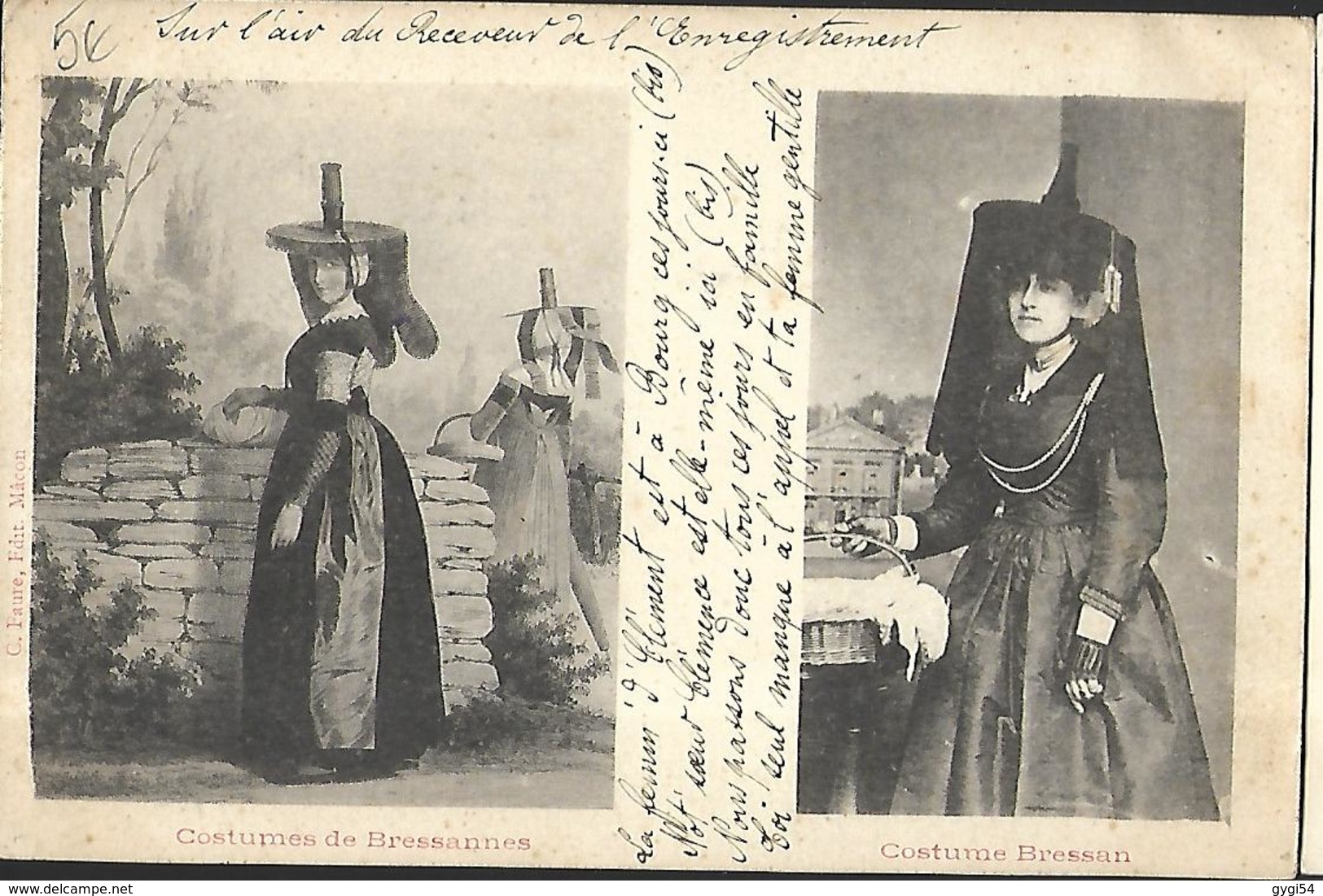 Costumes Bressannes ,costume  Bressan  CPA 1904 - Costumes