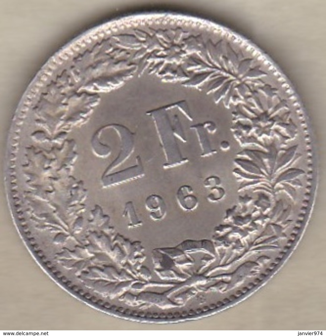 Suisse. 2 Francs 1963. En Argent - Autres & Non Classés