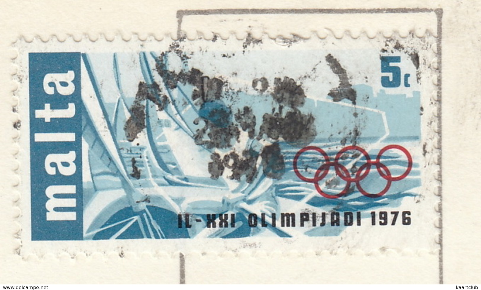 Malta G.C. Wied Iz Zurrieq - ( 5c Olympic Stamp 1976) - Malta