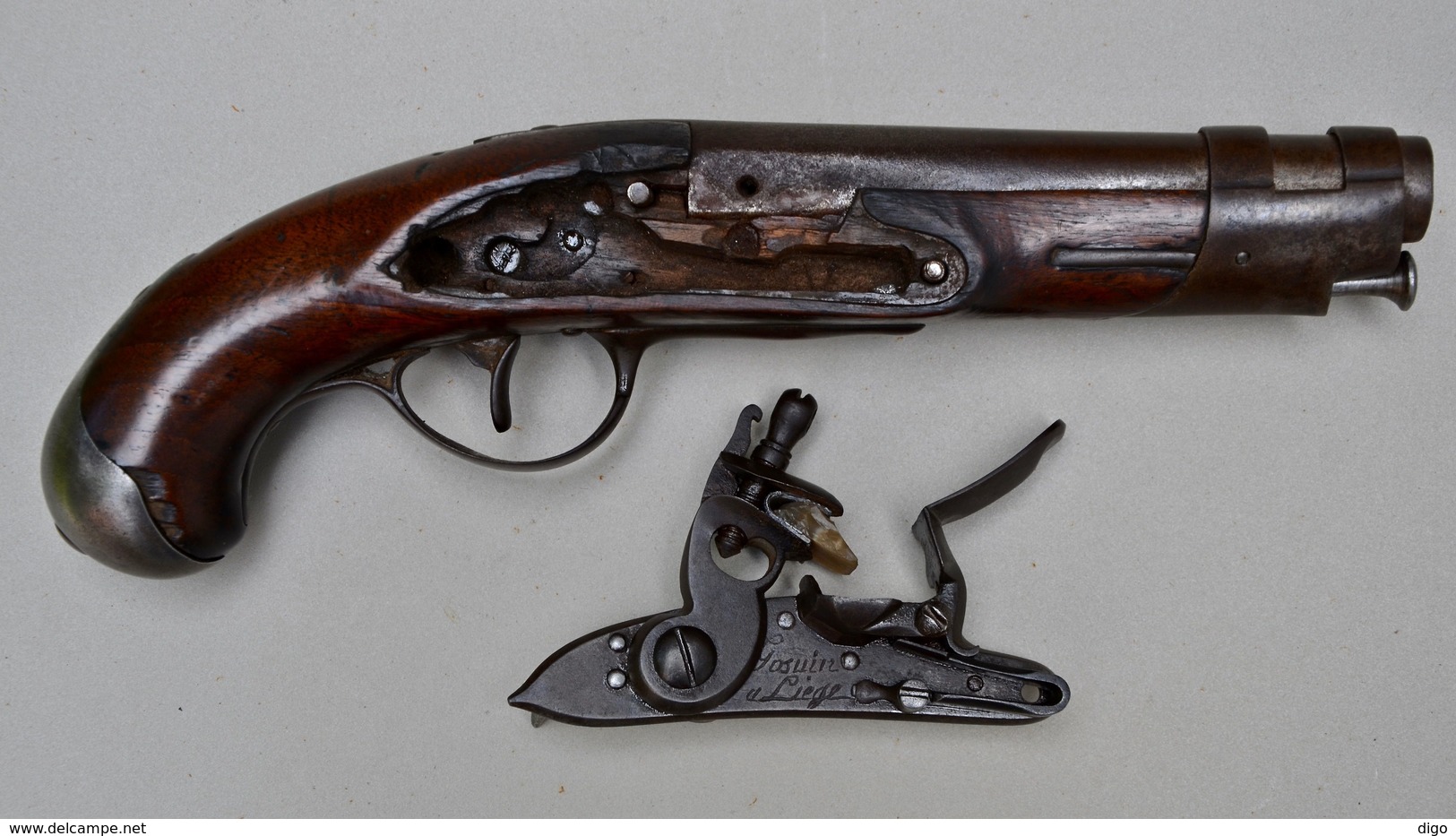 pistolet de gendarmerie moidèle 1770 Gosuin à liège