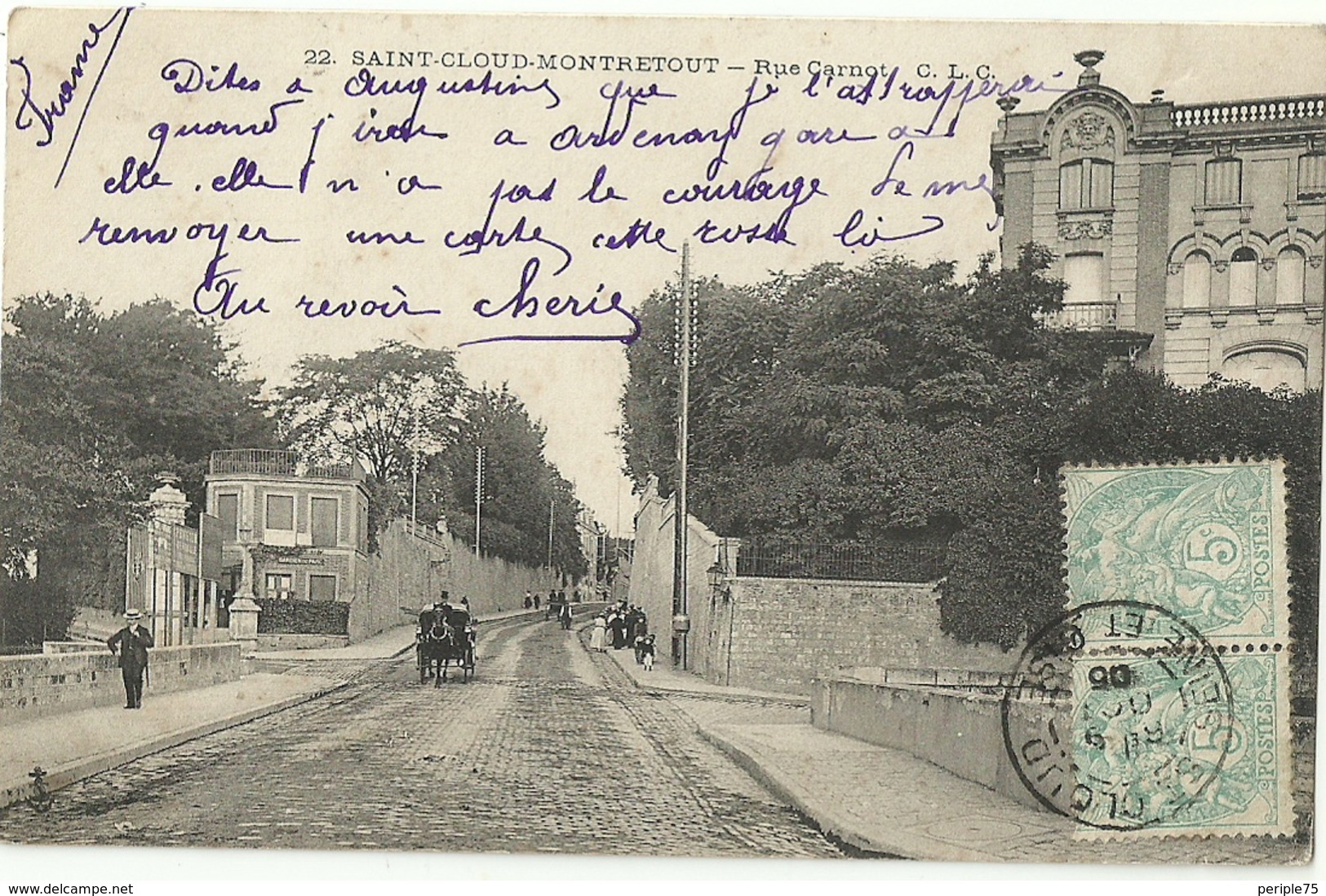 SAINT CLOUD MONTRETOUT.  Rue Carnot. - Saint Cloud