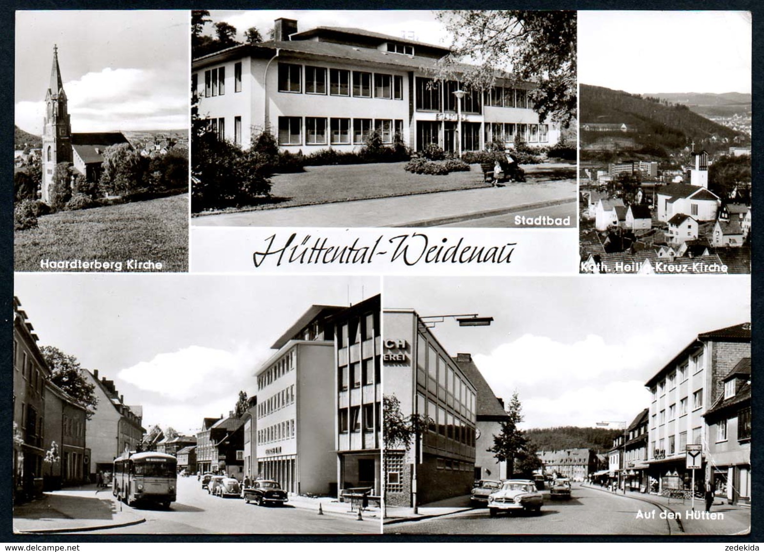 A0642 - Hüttental Weidenau Bei Siegen - MBK - Bus Auto Stadtbad - Erich Koch - Siegen