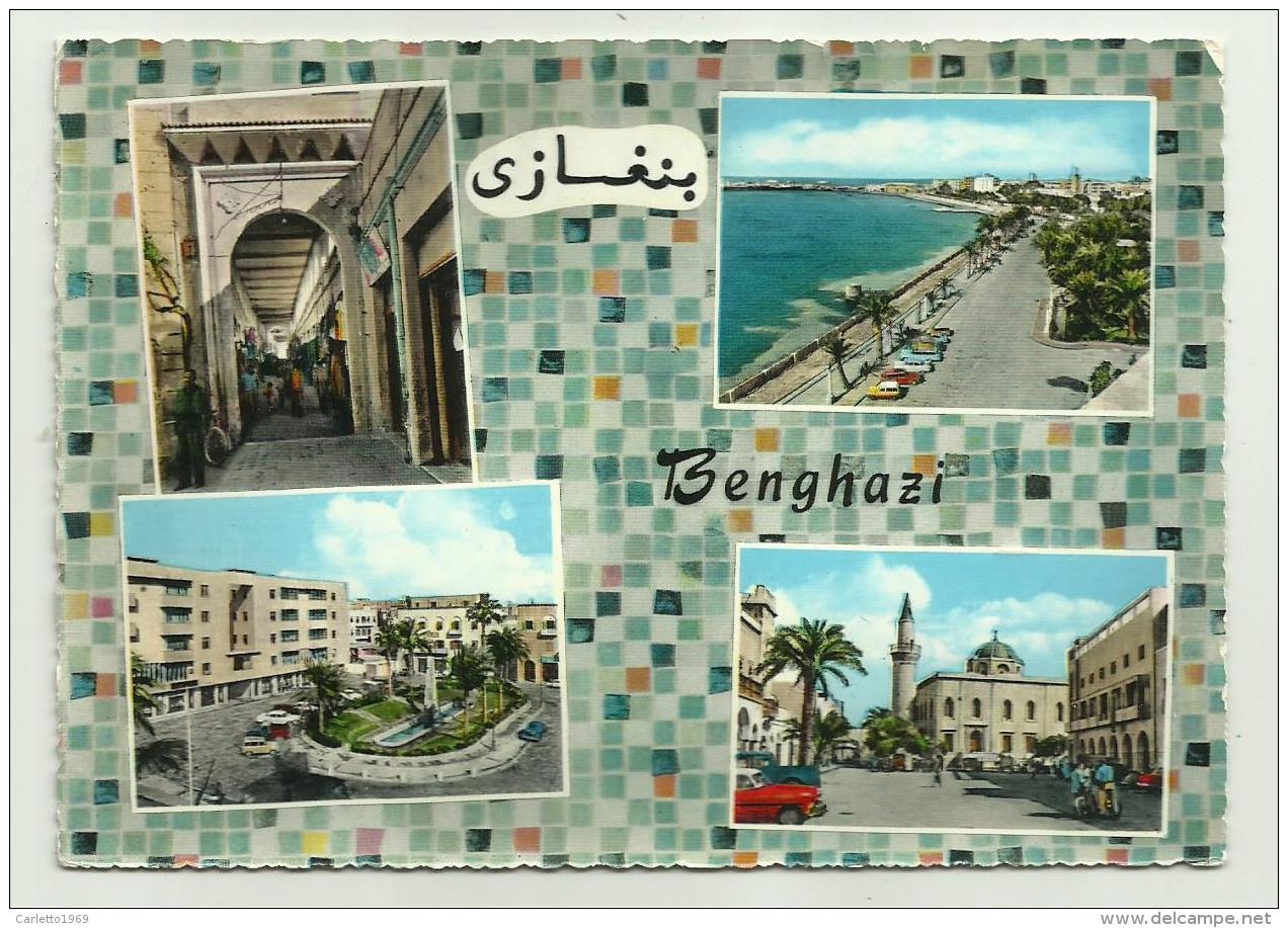 VEDUTE DI BENGHAZI  VIAGGIATA FG - Libyen