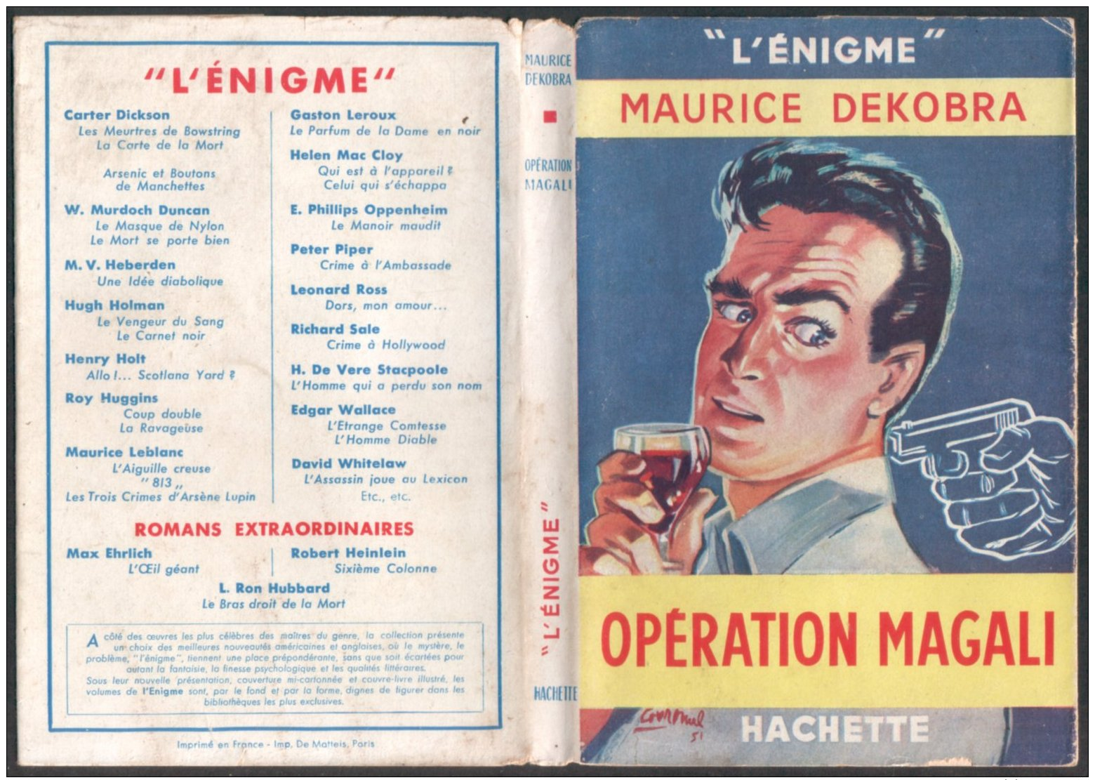 OPERATION MAGALI (M. Dekobra)  1951 - Hachette - Point D'Interrogation