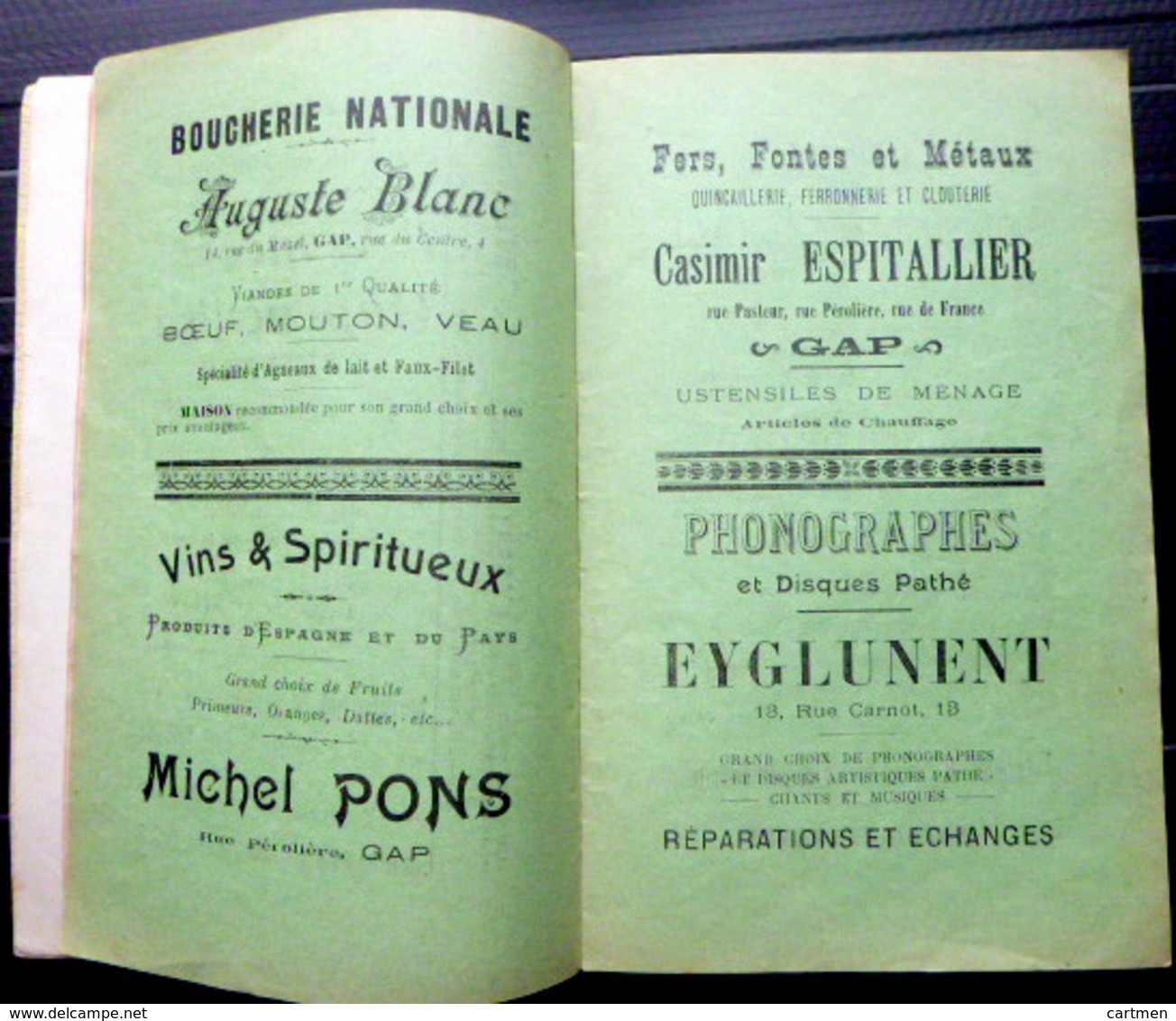 05 HAUTES ALPES POTINONS REVUE LOCALE DE GAP PUBLICITES   QUEYRAS BRIANCONNAIS DURANCE 1911 - 1801-1900