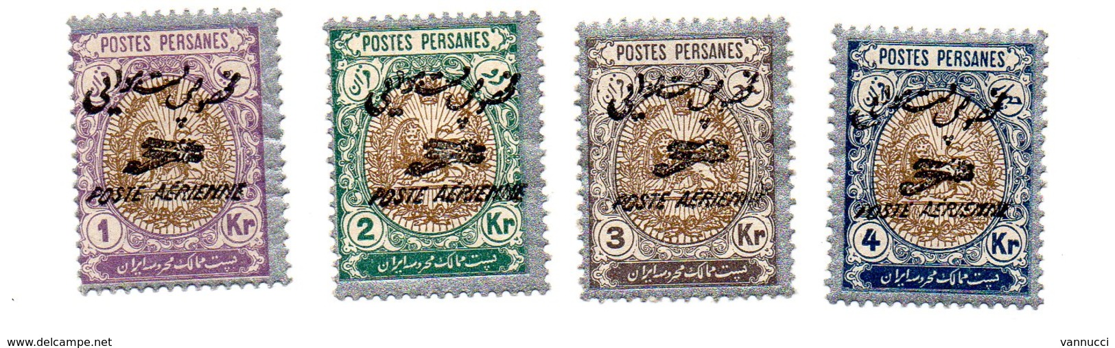 IRAN Persia 1927 Y&T  AM 9-12 MH - Iran