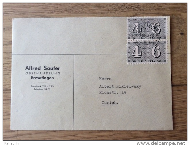Schweiz Helvetia Swiss Suisse 1943, Obsthandlung Alfred Sauter In Ermatingen - Stamped Stationery