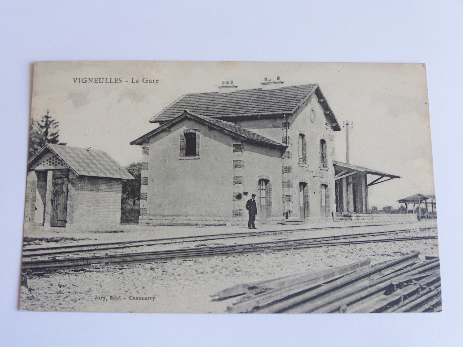 Vigneulles La Gare Cpa Dos Vert - Vigneulles Les Hattonchatel