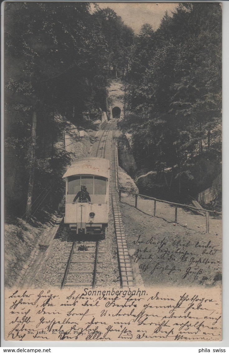 Luzern - Sonnenbergbahn, Animee - Photo: E. Goetz - Autres & Non Classés