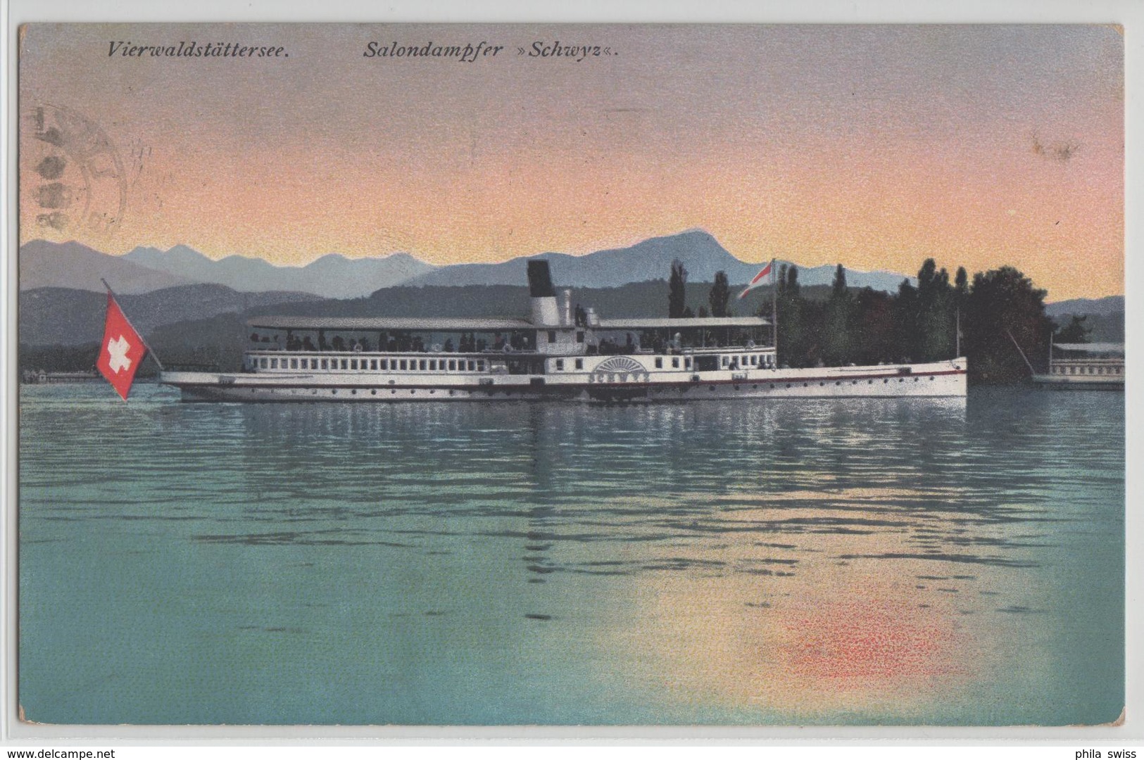 Vierwaldstättersee - Salondampfer Schwyz - Photo: E. Goetz - Autres & Non Classés