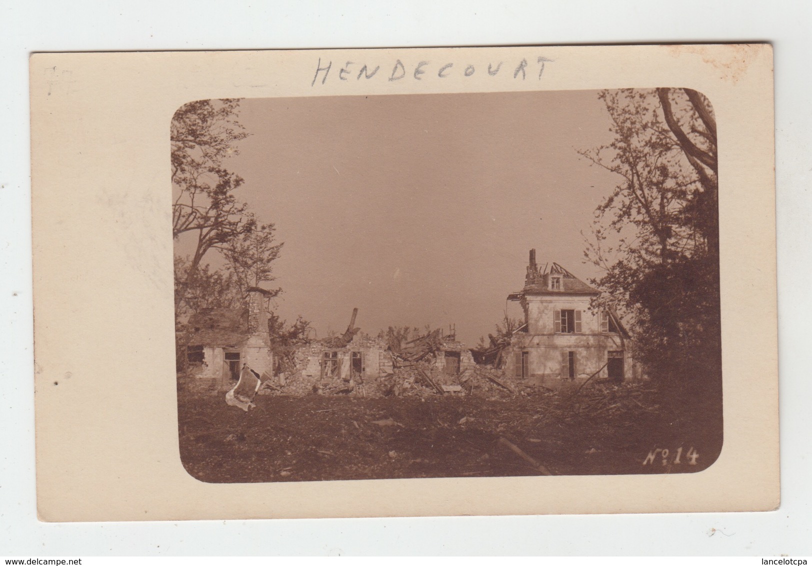 62 - HENDECOURT / CARTE PHOTO ALLEMANDE - Henin-Beaumont