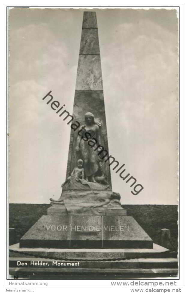 Den Helder - Monument - Foto-AK - Den Helder