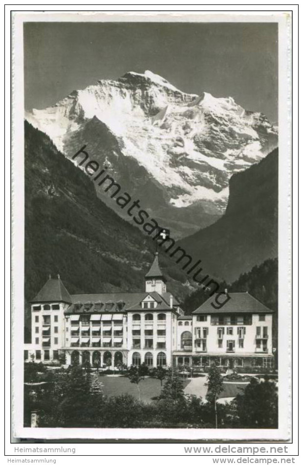 Interlaken - Grand Hotel Mattenhof - Foto-AK - Matten Bei Interlaken