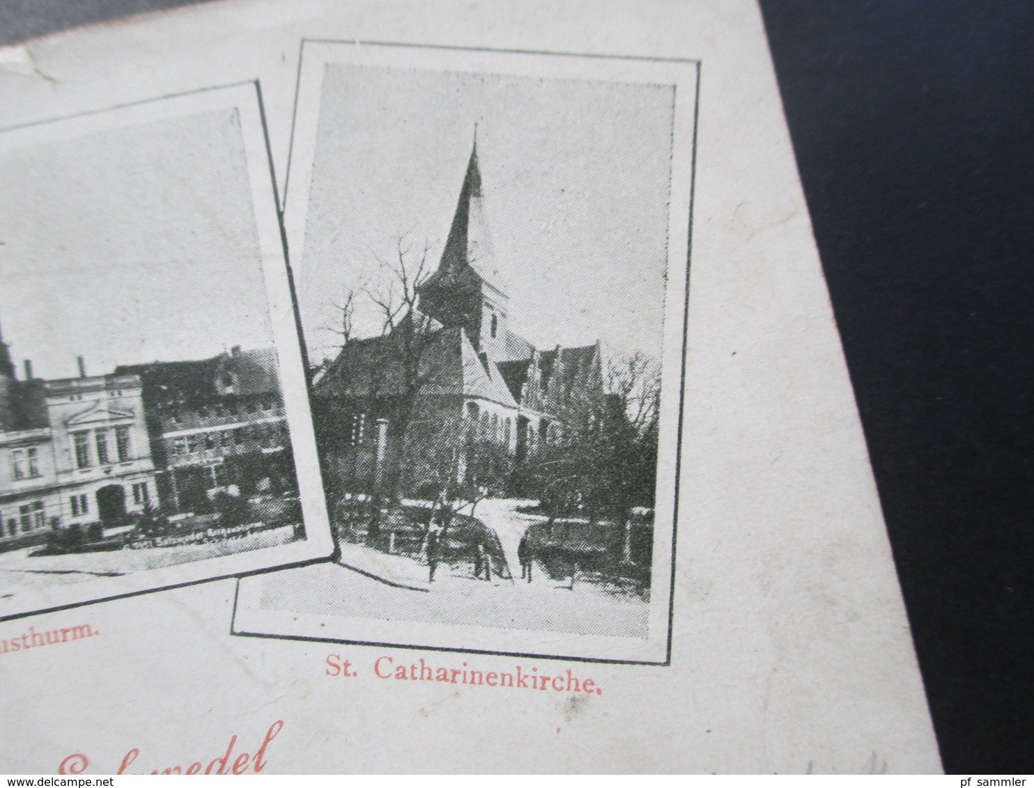 AK Mehrbildkarte Gruss Aus Salzwedel 1915 Verlag Von Carl Rinau, Salzwedel. St. Marienkirche / St. Catharinenkirche - Salzwedel