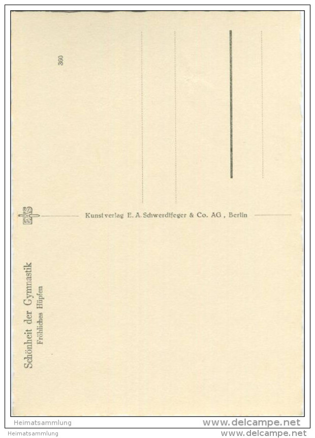 Propaganda III. Reich - Schönheit Der Gymnastik - Fröhliches Hüpfen - Foto-AK Grossformat - Geschichte