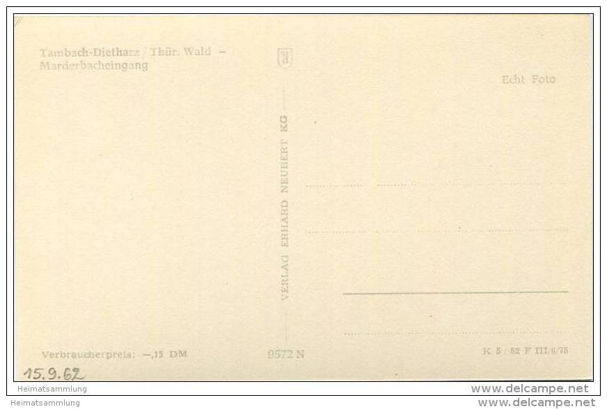 Tambach-Dietharz - Marderbacheingang - Foto-AK - Tambach-Dietharz