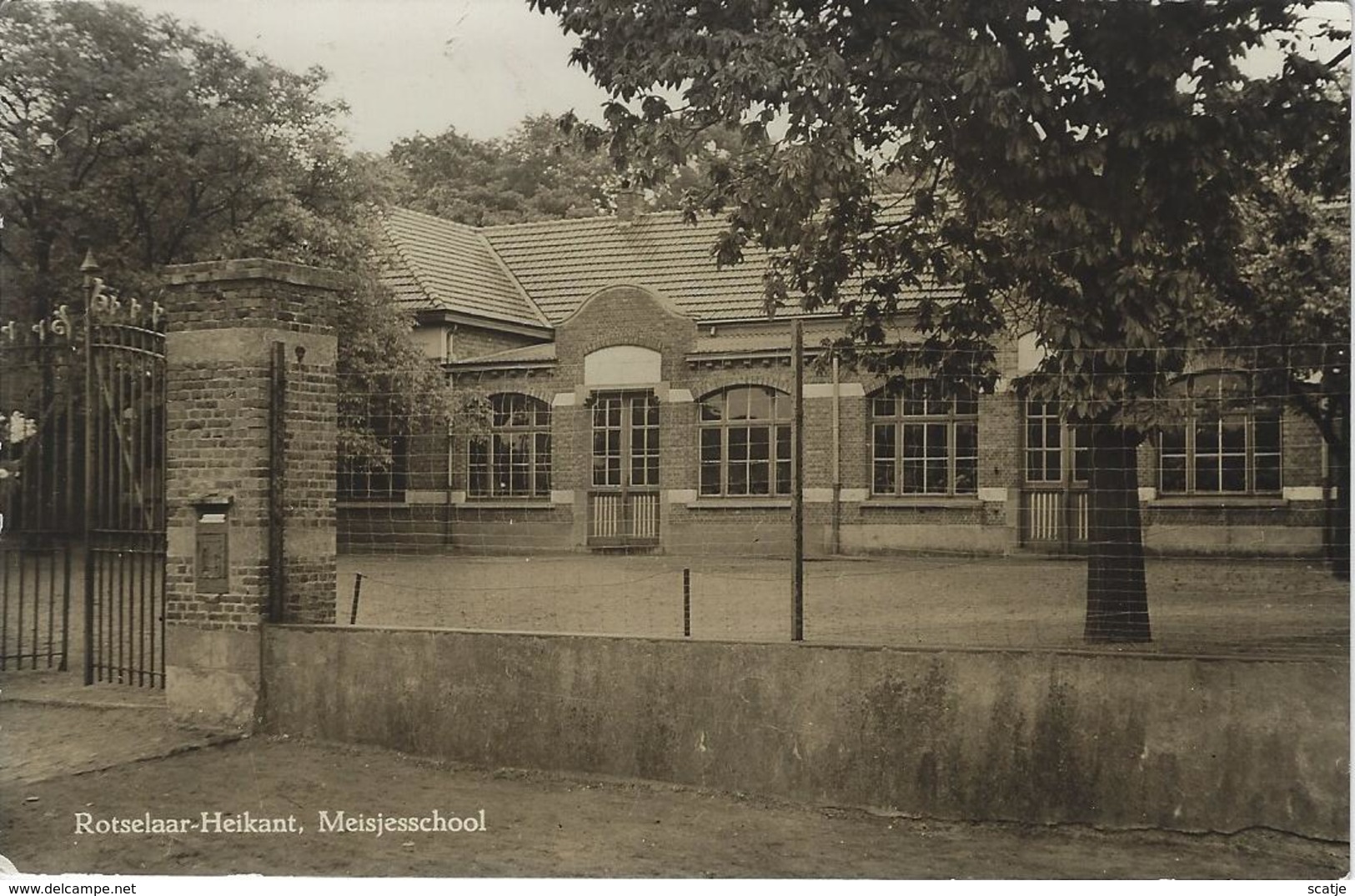 Rotselaar-Heikant,   Meisjesschool   -   Fotokaart! - Rotselaar