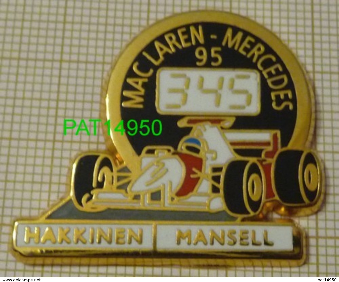 F1 95 1995 MACLAREN MERCEDES    HAKKINEN   MANSELL    Chrono Fond Noir  MCLAREN - F1