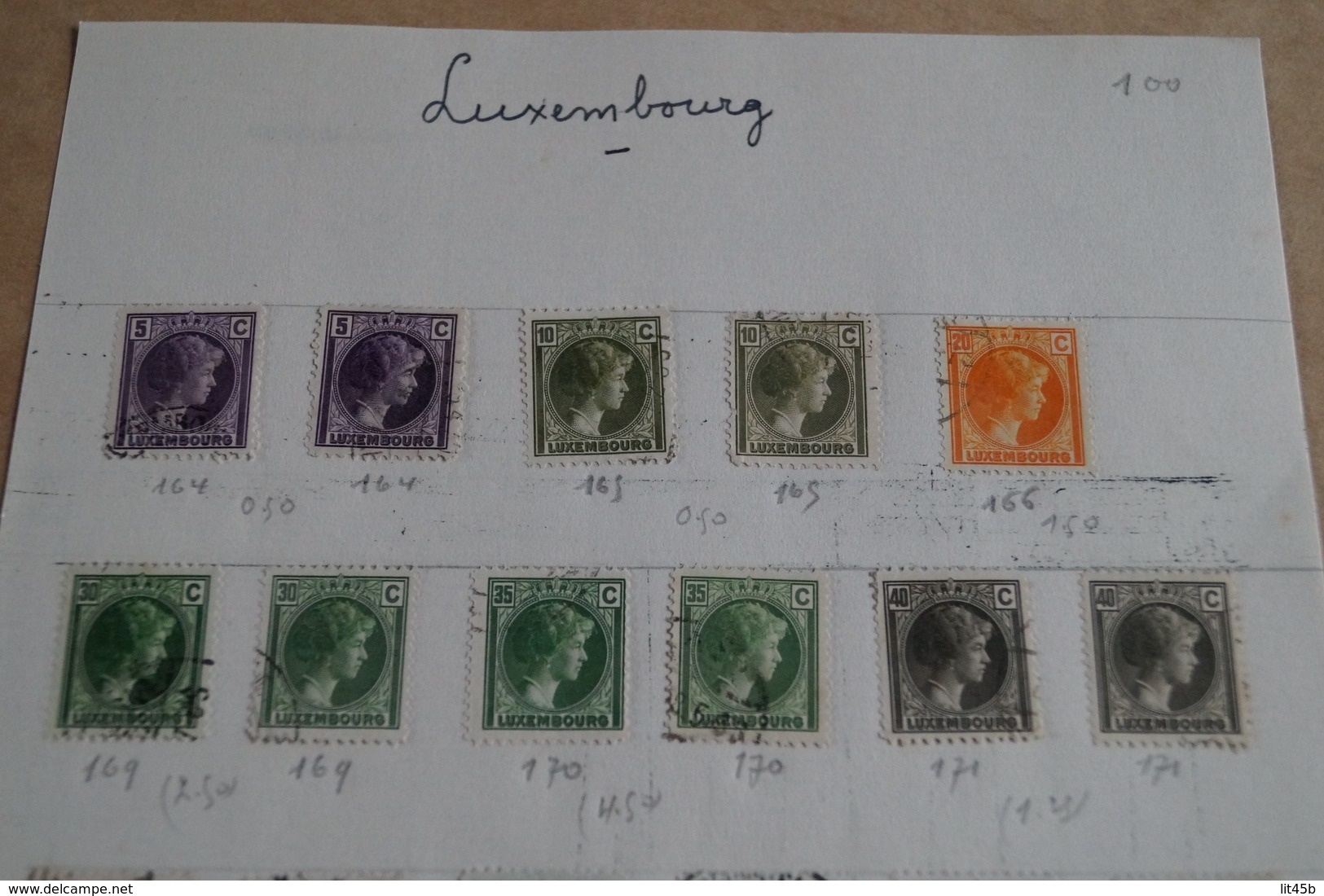 Collection Luxembourg ,très belles séries de 95 timbres anciens,collector